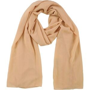 Verona Collection Womens Chiffon Hijab Scarf Wrap, Orange, NWT